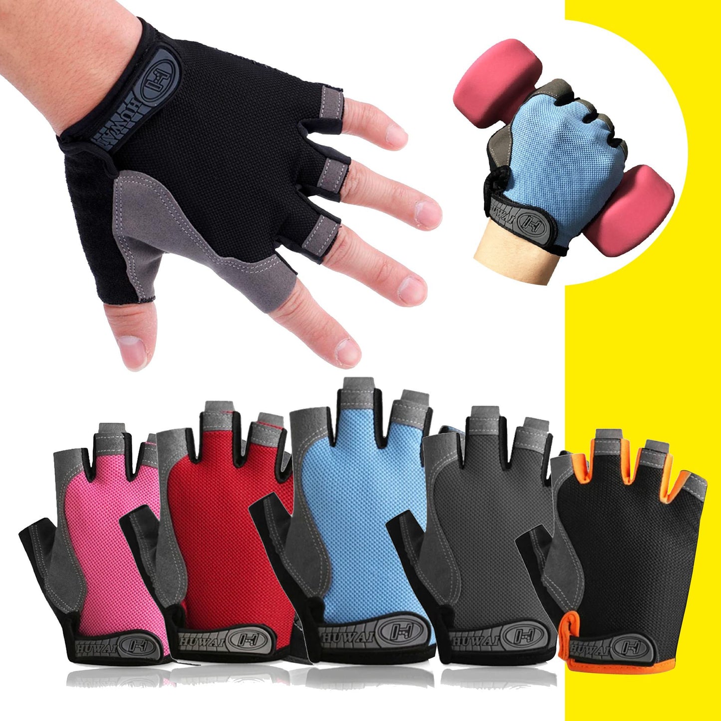 Guantes Deportivos Ciclismo Gym Fitness